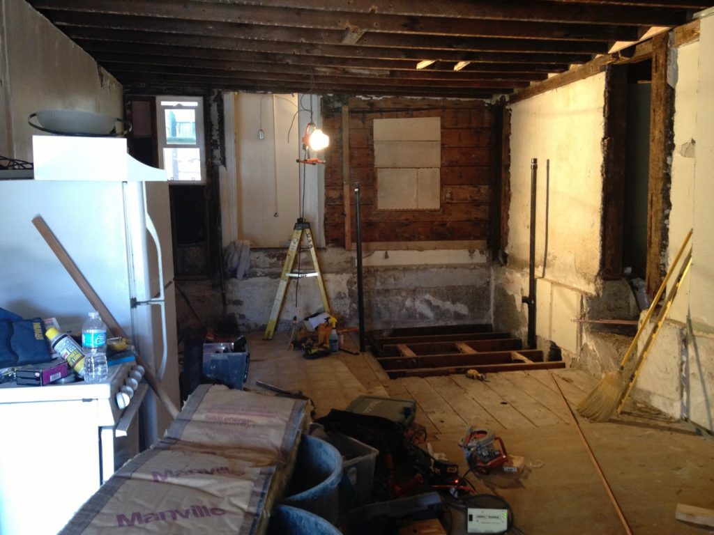 kitchen before installation